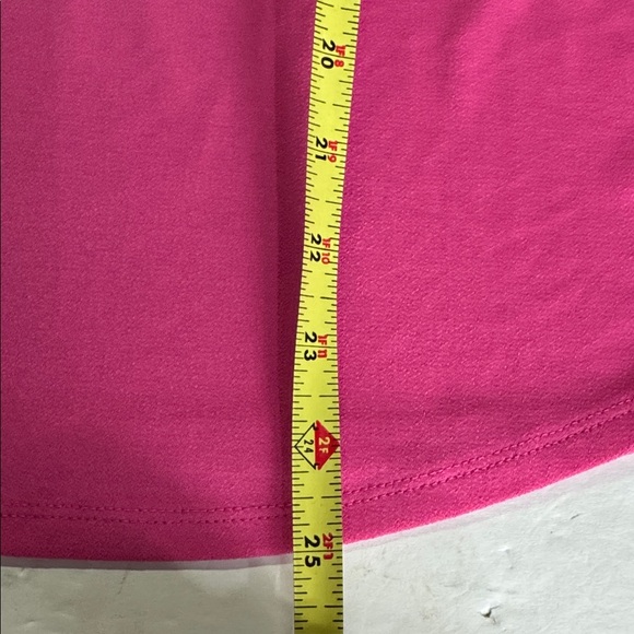 Adrianna Papell Fuchsia short sleeve Puff Sleeve Blouse M office casual colorful - Picture 11 of 11